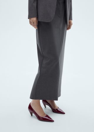 Long Pencil Skirt With Opening - Women | Mango United Kingdom