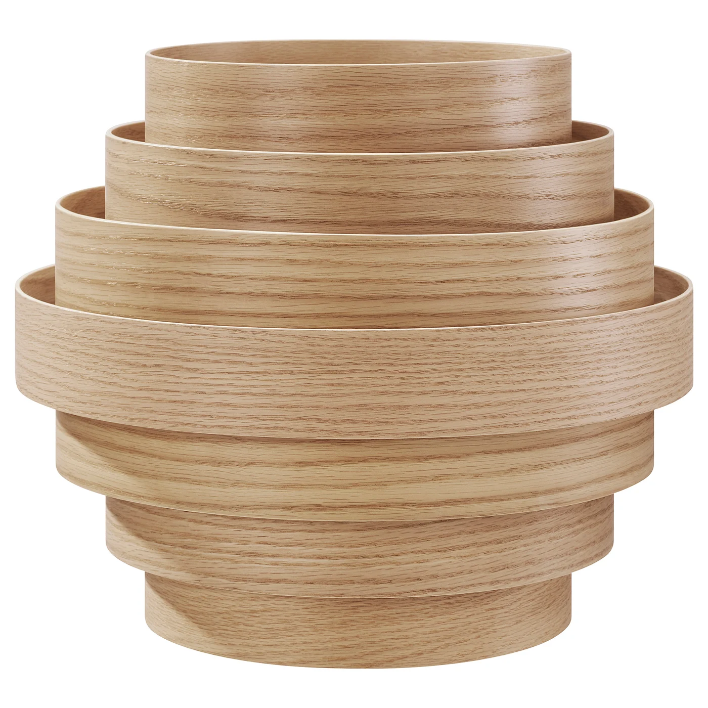 Dykarklocka Pendant Lamp Shade - White Stained Oak Veneer 16 