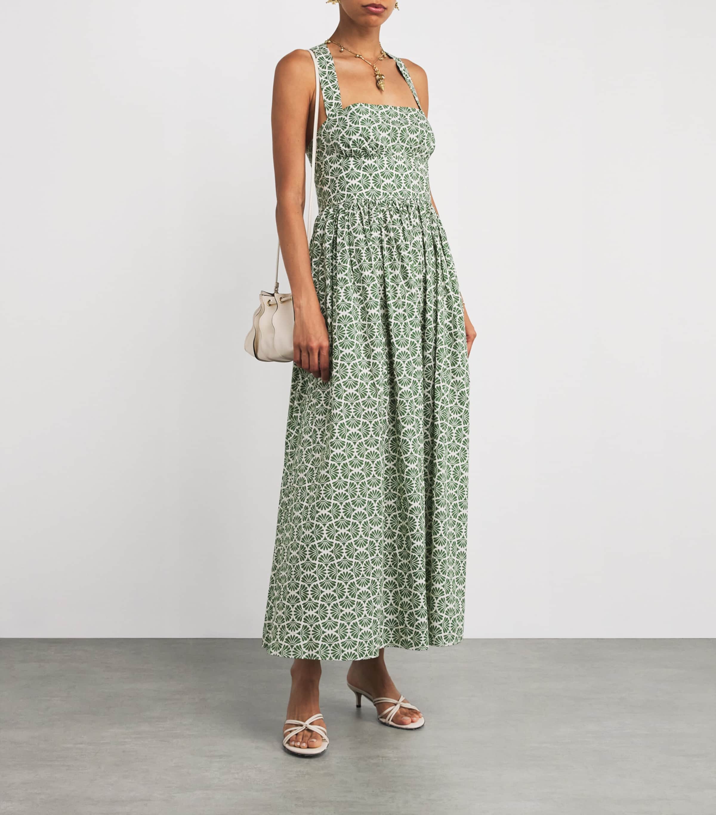 Organic Cotton Printed Midi Dress