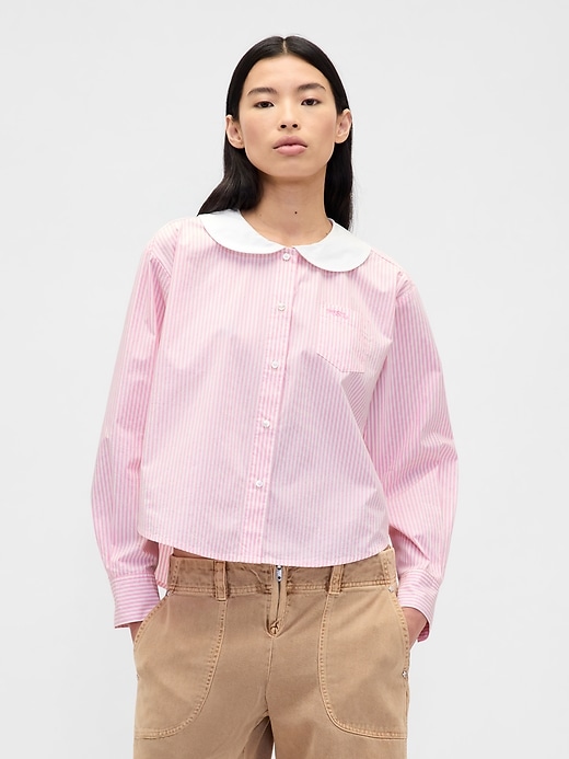 Gap &times; Sandy Liang Poplin Oversized Shirt