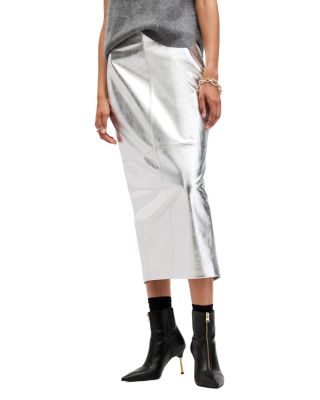 Renai Leather Pencil Skirt