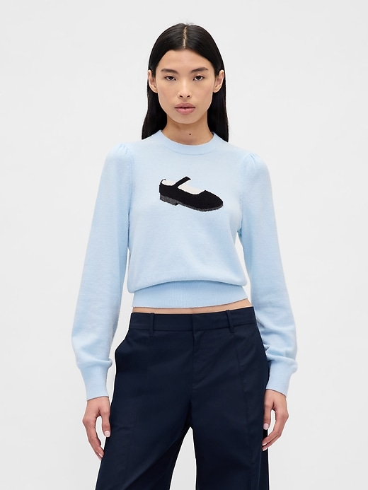 Gap &times; Sandy Liang Cashsoft Crop Sweater