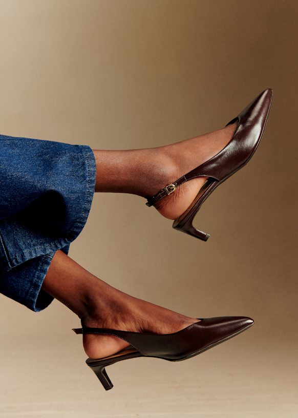 Serena High Heels - Vintage Bordeaux - Bovine Leather - S&eacute;zane