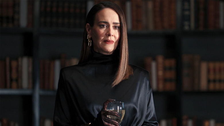 Sarah Paulson as Carr in the season finale of Hulu's All's Fair