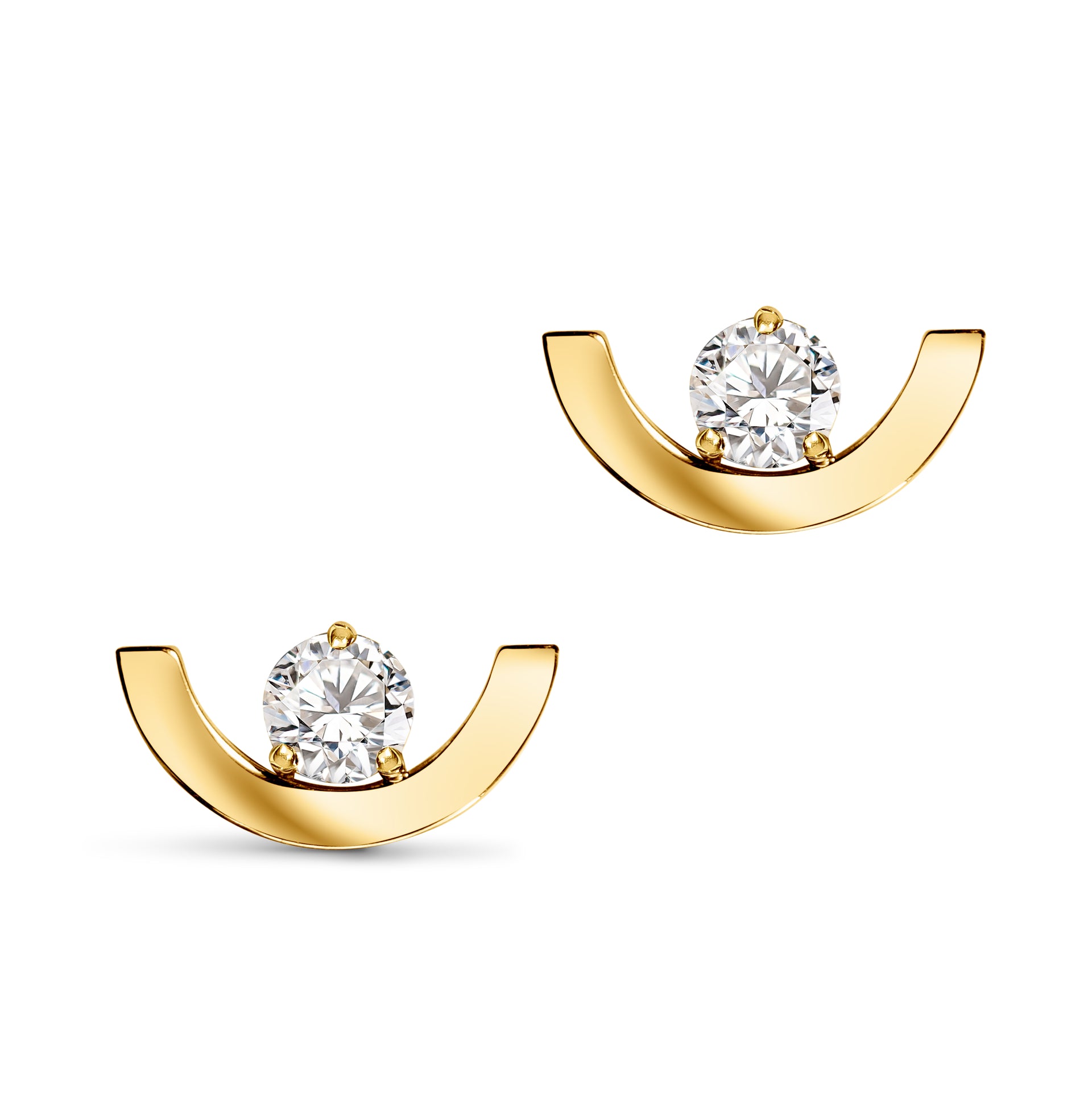 Earrings Intr&eacute;pide Petit Arc 0.25ct X2 - 1