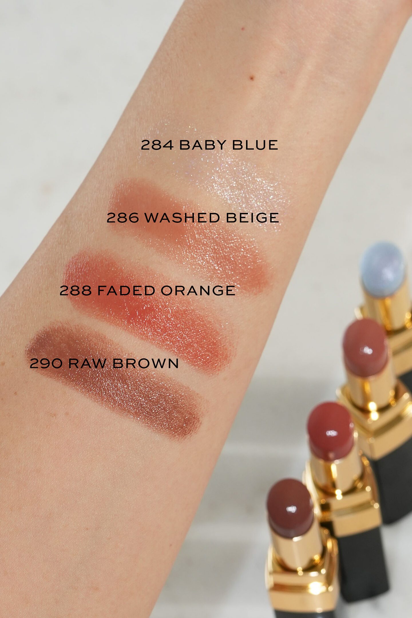 Chanel Rouge Coco Flash swatches Denim Makeup Collection